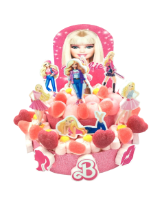TARTA GOMINOLA Y NUBE BARBIE