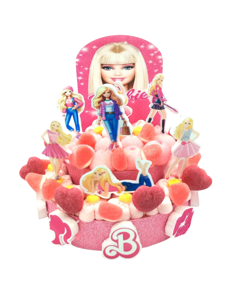 TARTA GOMINOLA Y NUBE BARBIE