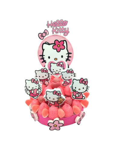 TARTA DE GOMINOLA Y NUBE HELLO KITTY