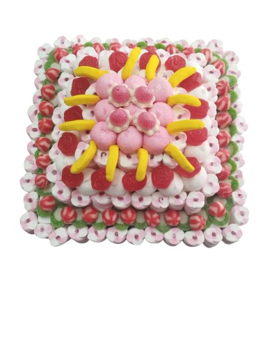TARTA DE ESPONJITAS Y GOMINOLAS