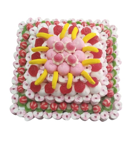 TARTA DE ESPONJITAS Y GOMINOLAS