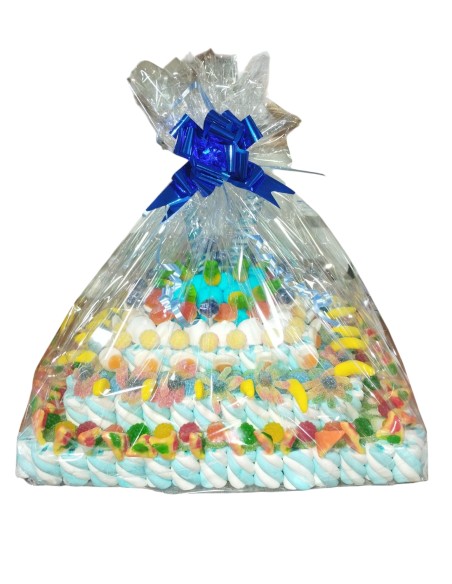 TARTA DE ESPONJITAS Y GOMINOLAS