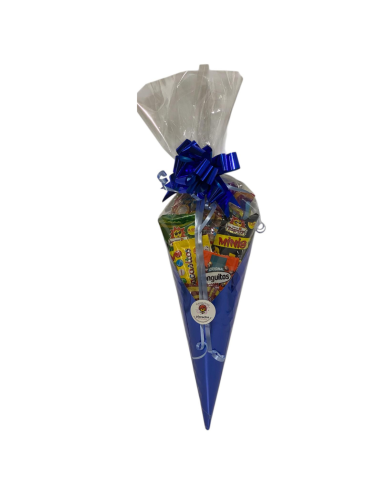 CONO FANTASÍA AZUL METALIZADO
