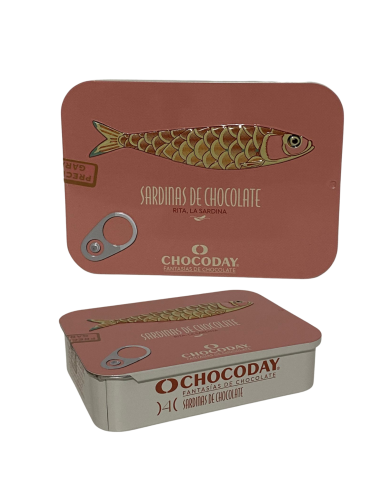LATA SARDINA CHOCOLATE ROSA PASTEL