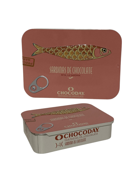 LATA SARDINA CHOCOLATE ROSA PASTEL