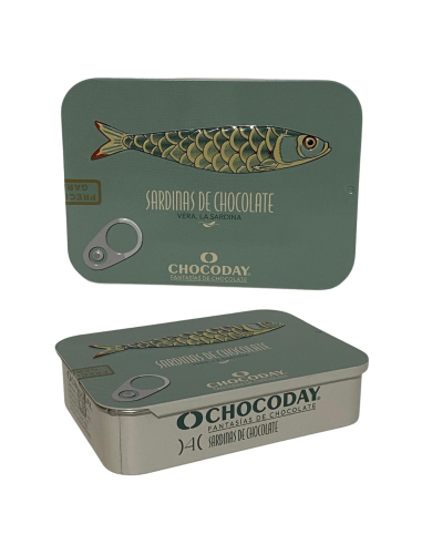 LATA SARDINA CHOCOLATE VERDE PASTEL