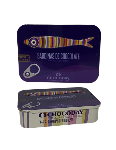 LATA SARDINA CHOCOLATE MORADO
