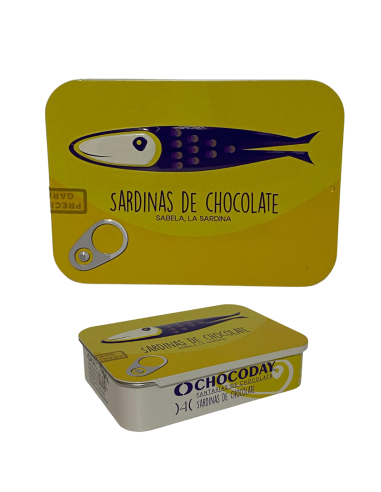 LATA SARDINA CHOCOLATE AMARILLA
