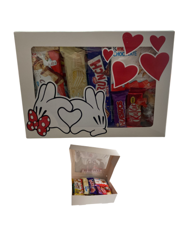 CAJA VENTANA MANOS MINNIE Y MICKEY MOUSE