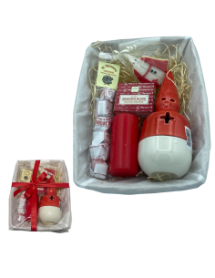 CESTO COFRADE ROJO Y BLANCO