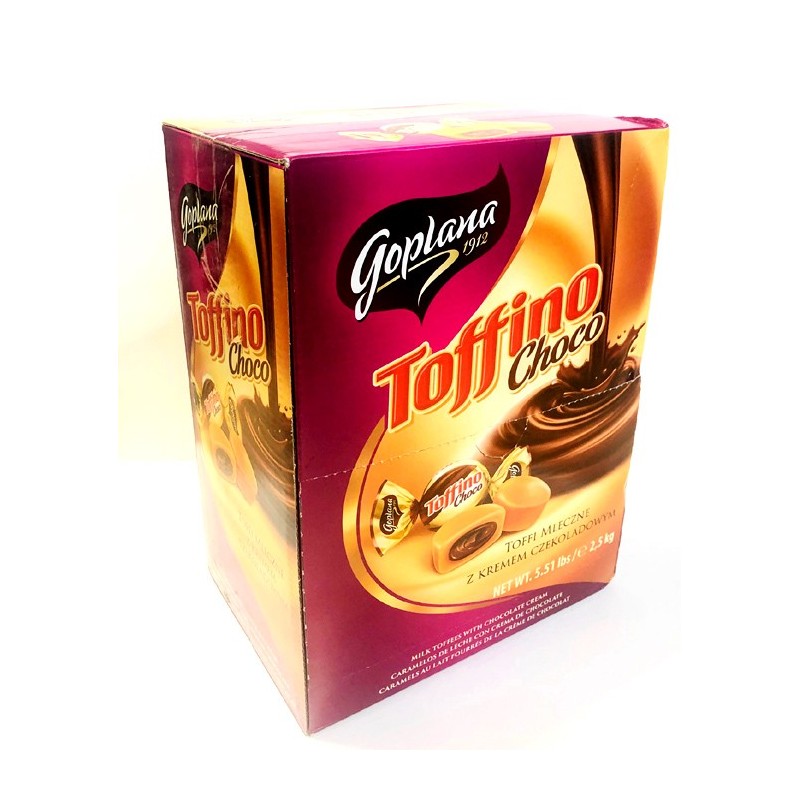 Caramelo de leche relleno de chocolate Toffino.